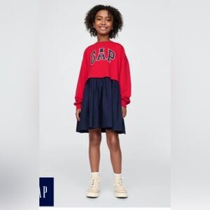 Gap 2 in 1 Sweatshirt Heart Dress NWT 8